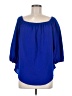 Moa Moa Blue 3/4 Sleeve Blouse Size M - photo 1