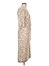 Connected Apparel 100% Polyester Print Tan Cocktail Dress Size 12 - photo 4