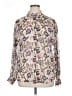 Scotch & Soda 100% Polyester Floral Ivory Long Sleeve Blouse Size XL (4) - photo 1