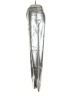 MNG 100% Viscose Metallic Silver Casual Pants Size 2 - photo 5