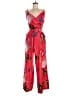 Ted Baker London 100% Polyester Print Red Jumpsuit Size 8 (3) - photo 1