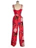 Ted Baker London 100% Polyester Print Red Jumpsuit Size 8 (3) - photo 2