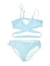 Assorted Brands Solid Blue Two Piece Swimsuit Size 2XL (kids) - photo 1