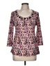 R.Q.T Pink 3/4 Sleeve Blouse Size M - photo 1