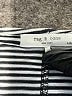 Rag & Bone Stripes Silver Short Sleeve T-Shirt Size L - photo 7