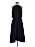 ASOS 100% Polyester Solid Black Cocktail Dress Size 6 - photo 1