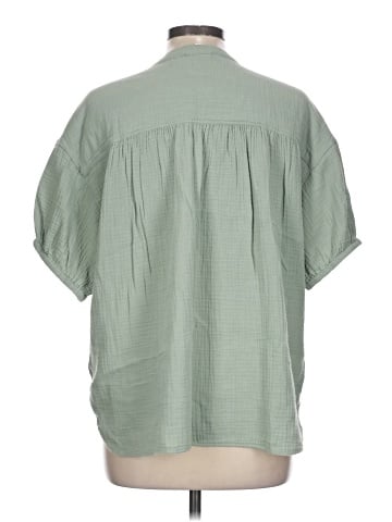 Madewell Lightspun Bubble-Sleeve Popover Shirt (view 2)