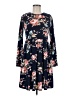 Unbranded Floral Blue Casual Dress Size M - photo 1