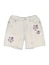 Levi's 100% Cotton Graphic Ivory Denim Shorts Size 12 - photo 1