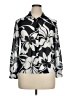 Willow Ridge 100% Polyester Floral Silver Gray Long Sleeve Button-Down Shirt Size L - photo 1
