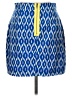 Annabelle 100% Polyester Graphic Blue Casual Skirt Size L - photo 2