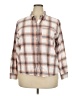 Universal Thread 100% Cotton Plaid Tan 3/4 Sleeve Button-Down Shirt Size XXL - photo 1