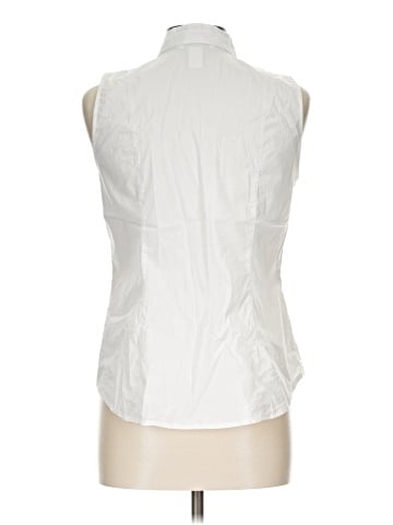 White House Black Market Sleeveless Button-Down Shirt (view 2)
