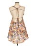 Unbranded 100% Polyester Floral Orange Cocktail Dress Size 12 - photo 2