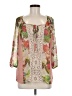 Meadow Rue 100% Polyester Pink 3/4 Sleeve Blouse Size M - photo 1