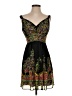 Donna Ricco 100% Polyester Paisley Black Cocktail Dress Size 4 - photo 1