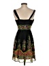Donna Ricco 100% Polyester Paisley Black Cocktail Dress Size 4 - photo 2