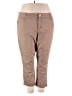 Democracy Solid Brown Khakis Size 24W - photo 1