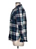 Old Navy 100% Cotton Plaid Teal Long Sleeve Button-Down Shirt Size L - photo 5