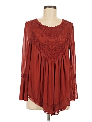 Ultra Pink Long Sleeve Blouse (view 1)