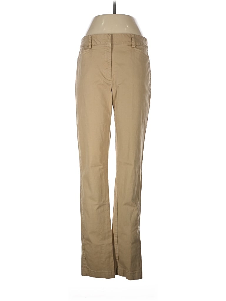 Pre-owned Lands' End Casual Pants In Tan