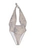 MATTE Collection Animal Print Gray One Piece Swimsuit Size M - photo 1