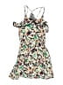 Ella Moss 100% Rayon Tropical Green Ivory Dress Size 12 - photo 1