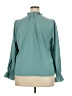 J.Crew 100% Polyester Teal Long Sleeve Blouse Size XXL - photo 2