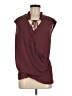 Helmut Lang 100% Polyester Burgundy Sleeveless Blouse Size M - photo 1