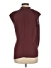 Helmut Lang 100% Polyester Burgundy Sleeveless Blouse Size M - photo 2