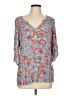 Democracy Blue 3/4 Sleeve Blouse Size L - photo 1