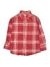 Crewcuts 100% Cotton Plaid Red Long Sleeve Button-Down Shirt Size 6 - 7 - photo 1