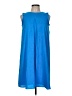 Ann Taylor 100% Polyester Solid Blue Casual Dress Size M - photo 1