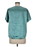 BB Dakota Metallic Teal Short Sleeve Blouse Size M - photo 2