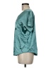 BB Dakota Metallic Teal Short Sleeve Blouse Size M - photo 5