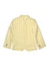 Assorted Brands 100% Polyester Stripes Yellow Ivory Blazer Size 8 - photo 2