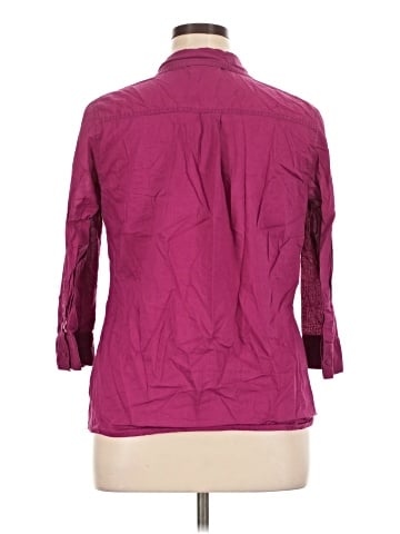 St. John's Bay 3/4 Sleeve Button-Down Shirt (view 2)