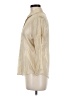 Bill Blass 100% Cotton Metallic Ivory 3/4 Sleeve Blouse Size M - photo 5