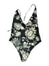 Mikoh Floral Black One Piece Swimsuit Size XL - photo 1