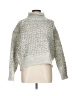 Kut from the Kloth Metallic Silver Turtleneck Sweater Size L - photo 1