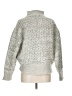Kut from the Kloth Metallic Silver Turtleneck Sweater Size L - photo 2