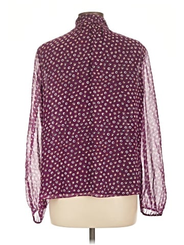 Diane von Furstenberg Long Sleeve Silk Top (view 2)