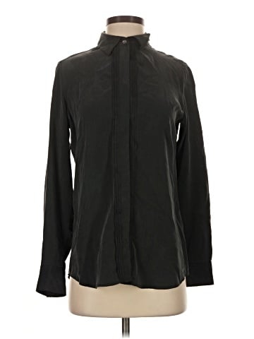 Equipment Long Sleeve Silk Top (view 1)