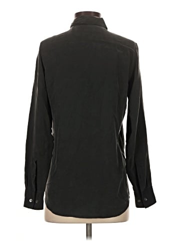 Equipment Long Sleeve Silk Top (view 2)