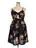 Assorted Brands Floral Black Cocktail Dress Size 4X - photo 1