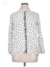 Max Studio 100% Rayon Print White Long Sleeve Blouse Size XL - photo 1