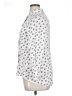 Max Studio 100% Rayon Print White Long Sleeve Blouse Size XL - photo 5