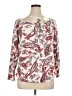 Lucky Brand Paisley Ivory Long Sleeve Blouse Size 1X - photo 1