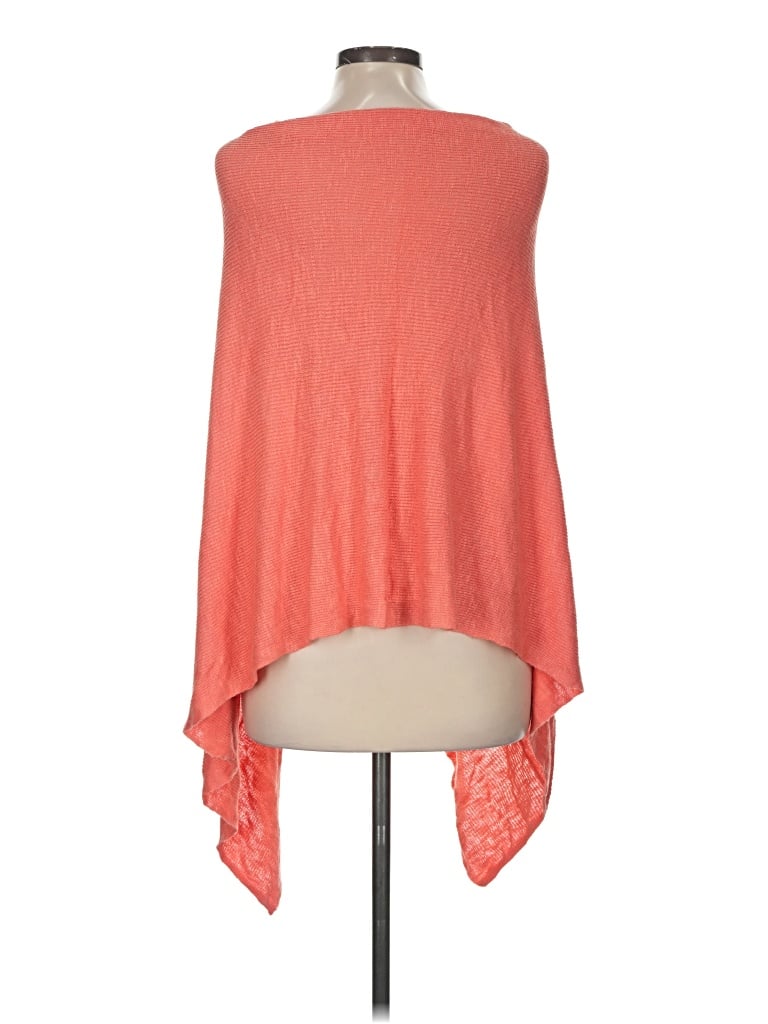 Pre-owned Jjill Poncho In Orange