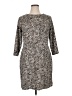 Old Navy Animal Print Gray Casual Dress Size XL - photo 1